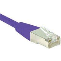 Cordon RJ45 catégorie 6 S/FTP violet - 10 m