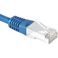 Cordon RJ45 catégorie 6A S/FTP bleu - 1 m