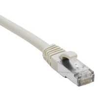 Cordon RJ45 catégorie 6A S/FTP LSOH snagless gris - 0,15 m