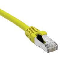 Cordon RJ45 catégorie 6A S/FTP LSOH snagless jaune - 0,15 m