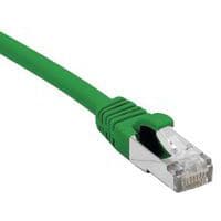 Cordon RJ45 catégorie 6A S/FTP LSOH snagless vert - 0,15 m