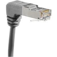 Cordon RJ45 catégorie 6A S/FTP POE gris - 1 m