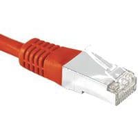 Cordon RJ45 catégorie 6A S/FTP rouge - 2 m