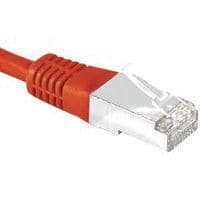 Cordon RJ45 catégorie 6A S/FTP rouge - 3 m