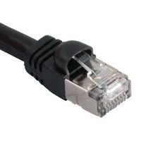 Cordon RJ45 VoIP catégorie 6 S/FTP snagless noir - 1 m