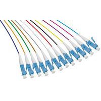 Set de 12 connecteurs panachés PIGTAIL OM3 LC/UPC LSOH - 2m