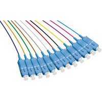 Set de 12 connecteurs panachés PIGTAIL OM3 SC/UPC LSOH - 2m