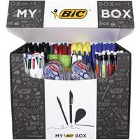 Boîte 124 produits d'écriture et correction My box Bic