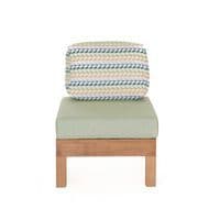 Fauteuil lounge Aris 1 place en Iroko avec coussin