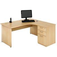 Bureau compact avec caisson