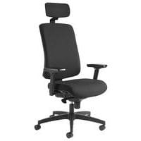 Fauteuil de bureau Oria avec accoudoirs et têtière GGI