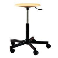 Tabouret d'atelier bas Tecnik - Sur roulettes