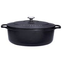 Cocotte en fonte ovale 29 cm Noire Sublime Chasseur