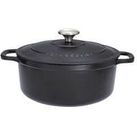 Cocotte en fonte ronde 24 cm Noire Sublime Chasseur