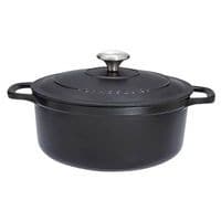 Cocotte en fonte ronde 32 cm Noire Sublime Chasseur