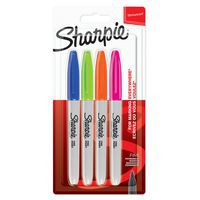 Lot de 4 Marqueurs permanent Sharpie Fine - assortis fun - Sharpie®