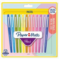 Boîte de 12 stylos feutre Flair® - assortis pastel - Paper Mate®