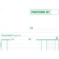 Manifold factures 21x13,5cm 50 feuillets dupli autocopiants