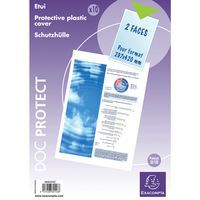 Sachet de 10 étuis de protection simples pvc de qualité A3