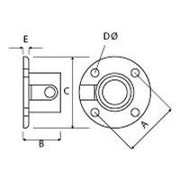 Taille D E A B C Ø 27 mm 	7 	4 	63 	48 	81 Ø 42 mm 	9 	6 	75 	51 	98 Ø 48 mm 	11 	6 	85 	54 	112