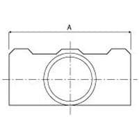 Taille du tube	AØ 27 mm 	88Ø 42 mm 	120Ø 48 mm 	136