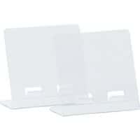 Support tablette acrylique crystal - Lot de 2 - Manutan Expert