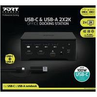 Station d'accueil de bureau Type C & USB A - 2 écrans 2K- Port Connect