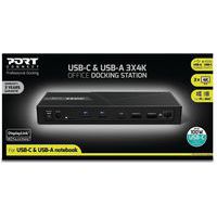 Station d'accueil de bureau Type C & USB A - 3 écrans 4K - Port Connect