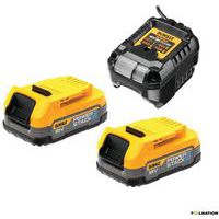 Pack 2 batteries Powerstack XR 18V 1.7Ah + chargeur - Dewalt