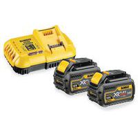 Pack 2 batteries XR Flexvolt 18V/54V 6Ah/2Ah chargeur rapide - Dewalt