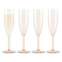 Flutes à champagne en plastique,réutiLisabLe,0.12L -Oktett-Bodum