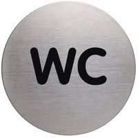 Pictogramme design rond 83 mmØ - WC - Durable