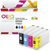 Cartouches d'encre remanufacturées Epson T702 - 4 couleurs - Owa