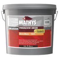 Peinture Mathys acrylique haute qualité blanc semi-mat 4 et 10 L - Rust Oleum