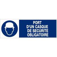 Panneau d'obligation Port d'un casque de sécurité obligatoire - Rigide