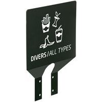 Plaque tri divers fixation sur poteau_Rossignol Pro