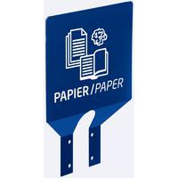 Plaque tri papier fixation sur poteau_Rossignol Pro