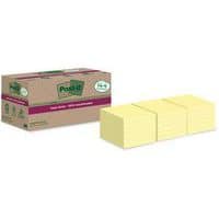 Notes Super Sticky Recyclées 76x76 mm 14 + 4 blocs jaune