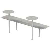 Banquette Banco avec tablettes 250 cm acier Tolerie Forezienne