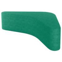 Pouf Boomerang rigide 170 x 89 cm tissu simili cuir Spouf