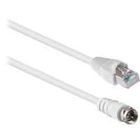 Câble RJ45 mâle vers coaxial Fiche F - T'nB