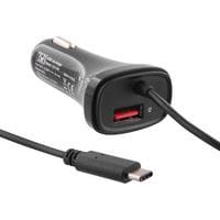 Chargeur allume-cigares USB-A 27W et cable Type-C - TNB