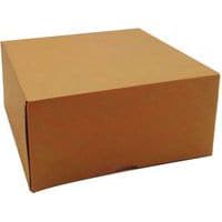 Boîte à entremets en carton kraft brun - Lot de 50 - Matfer Flo