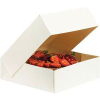 Boîte à savarin en carton blanc - Lot de 25 - Matfer Flo