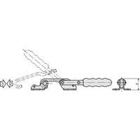 F1 : force de retenueF2 : force de serrageH : hauteur