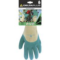 Gants tricot polycoton - enduction latex paume, doigts et mi-dos