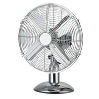 Ventilateur de table métal chromé 25 cm - Manutan Expert