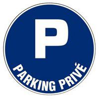 Panneau d'obligation - Parking (rond) - Rigide