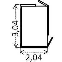 Emplacement des portes A, B ou C à préciser à la commande. Les portes s’ouvrent uniquement vers l’extérieur. Dimensions hors tout en m.