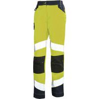 Pantalon femme Fluo Tech 9E82 Jaune fluo/Bleu fonce - Cepovett Safety